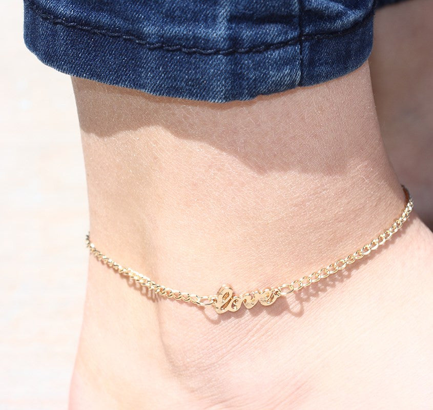 Amazon.com: Turandoss Heart Initial Anklet Bracelet for Women, 14K Gold  Filled Layered Ankle Bracelet Summer Boho Beach Minimalist Initial Anklet  for Women Anklet With Initials A: Clothing, Shoes & Jewelry
